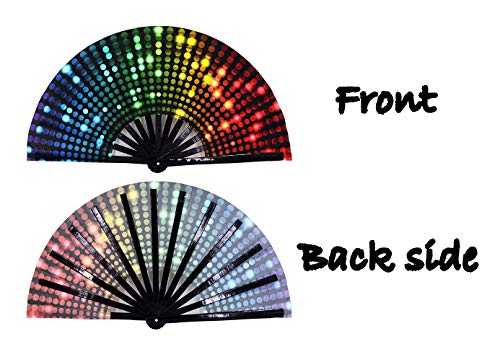 Meifan Rave Hand Fans Large Folding Fans For Women/Men thumb #2