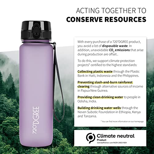 Image of 720DGREE Water Bottle 1.5l inchuberBottle inch softTouch +Sieve - BPA-Free, Leakproof, Reusable Drinking Bottle - XL Sports Bottle for all Day Hydration, Gym, Fitness, Office, University, Hiking, Travel