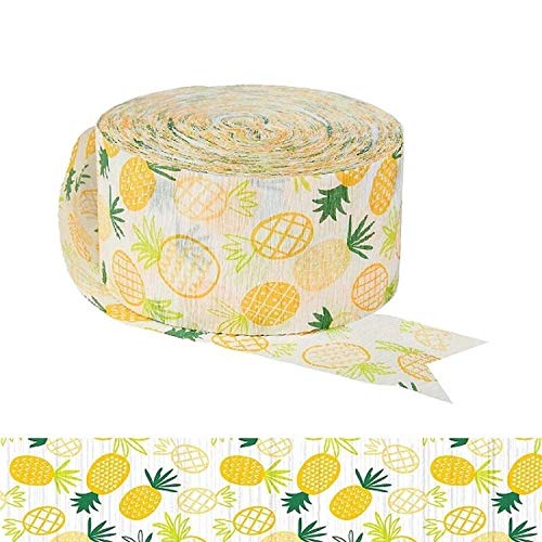 Stelle filanti di carta crespa multicolore ananas, 220 cm, 1 pezzo, qualità premium, elegante e versatile per occasioni festive