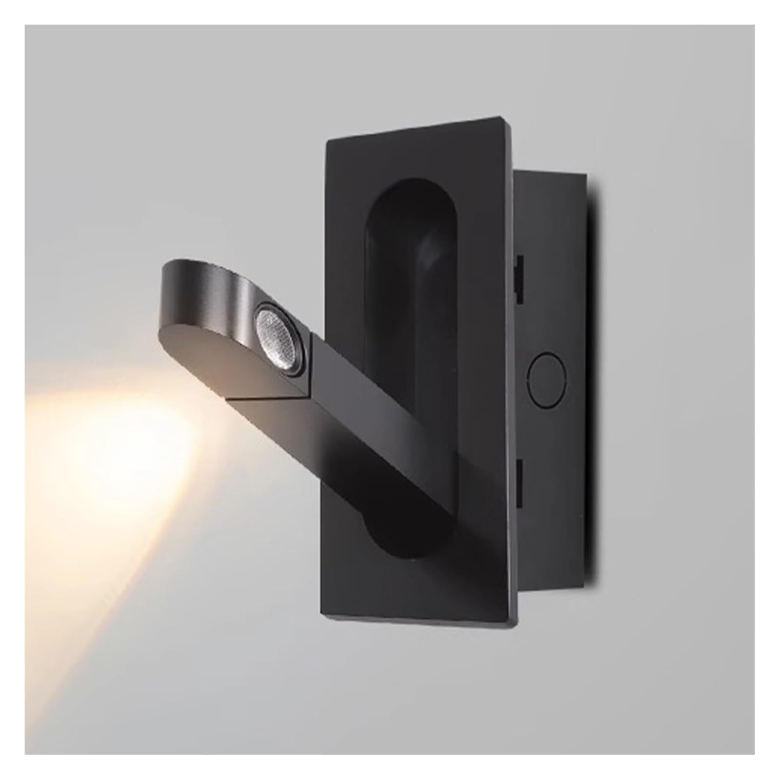 HXYSXHJUO Reading Wall Sconce Hotel Headboard Spotlight, Indoor Modern Led Lamp Aluminum Bedside Mounted for Bedroom Living Room Study Dining Stairs Hall Restaurant(Black)