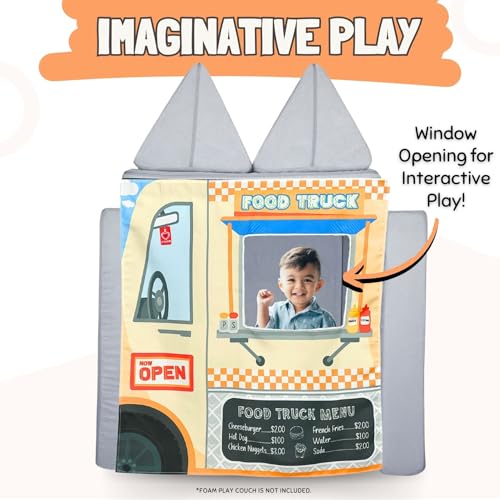 Image of Couch Swag Play Panel for Childrens Foam Sofa Kids Couch (Food Truck)