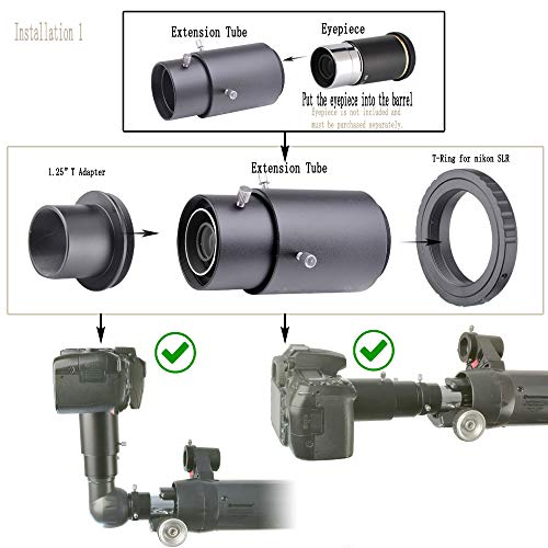 image for Starboosa Telescope Camera Adapter - for Prime-Focus Or Eyepiece-Proje
