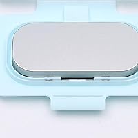 Vista 9 de Portátil USB Wet Wipe Warmer Termostato Temperatura Azul Claro Calor Doble Capas Cubierta Bebé Wet Wipe Calentador