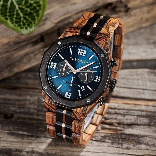 2win-Engraved-Wooden-Watches-for-Men-Chronograph-Military-Luxury-Personalized-Customized-Wrist-Watches-for-Husband-My-Man-Boyfriend-Dad-Son-B-to-My-Husband
