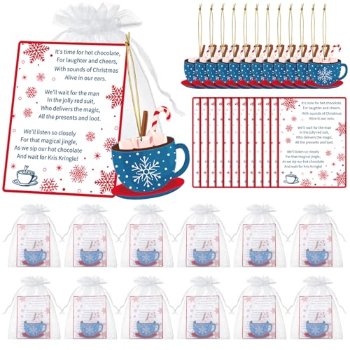 Accessoire pour bar à cacao de Noël, déco acrylique et cartes de table