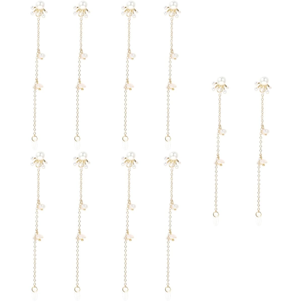 OSALADI 5piezas Cadena Decorativa para Auriculares Inalámbricos Strap Anti-pérdida De Rinestones Compatible Diversos Modelos De Earpiece