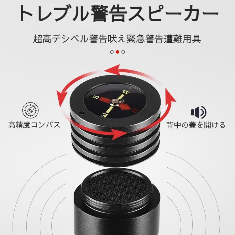 Amazon.co.jp: 太陽光発電懐中電灯 ソーラー懐中電灯 明るい LED 懐中