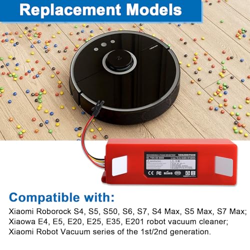 Batería de 6800 mAh compatible con Xiaowa E35 y Roborock con celdas de litio estables 3