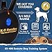Educator K9-400 K9 Handler Professional E-Collar Dog Training Collar with Remote - Up to 3/4 Mile Range, Waterproof, Rechargeable, 100 Stimulation Levels, Vibration, Tone, 33-Inch Bungee Collar