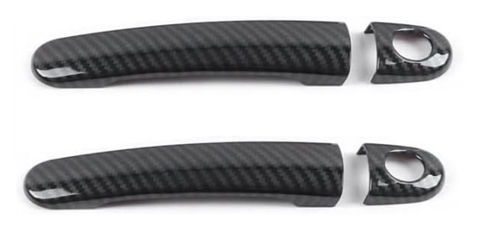 Qwqthgs Carbon Texture A Car Exterior Door Handle Cap For Seat For Leon Mk1 For Toledo For Ibiza For Altea For Cordoba Carbon Fiber Style Abs Chrome Car Exterior Door Handle