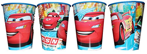 Disney Cars Vaso Zumo Vasos Juego de 4
