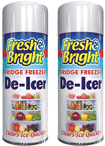 2 X 200ml Quick Ice Remover Anti-Bacterial Fridge Freezer De-Icer Spray Deicer Spray Fridge Cleaner Genuine Fresh & Bright LNL