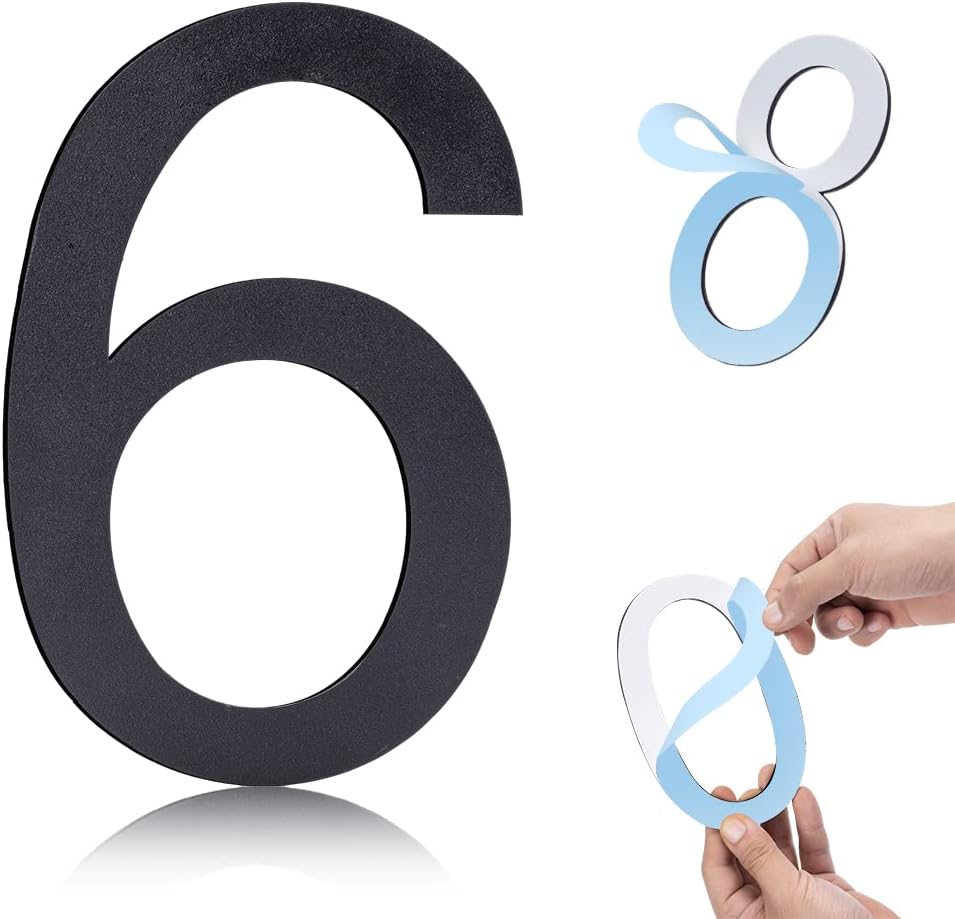 Stainless Steel House Number,5 Inch Selfadhesive House
