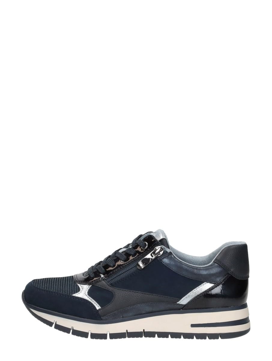 MARCO TOZZI Women's 2-23744-45 Trainers, Navy Comb, 8 UK
