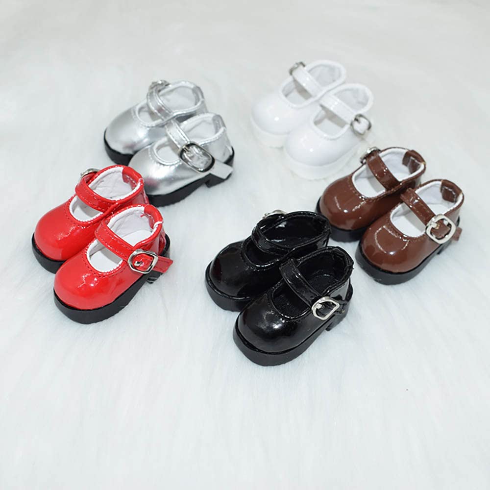 Niannyyhouse Scarpe Sportive Per Bambola Peluche 20 Cm | Accessori Kpop Per Bambole | Colore Bianco E Nero (2 Pezzi)
