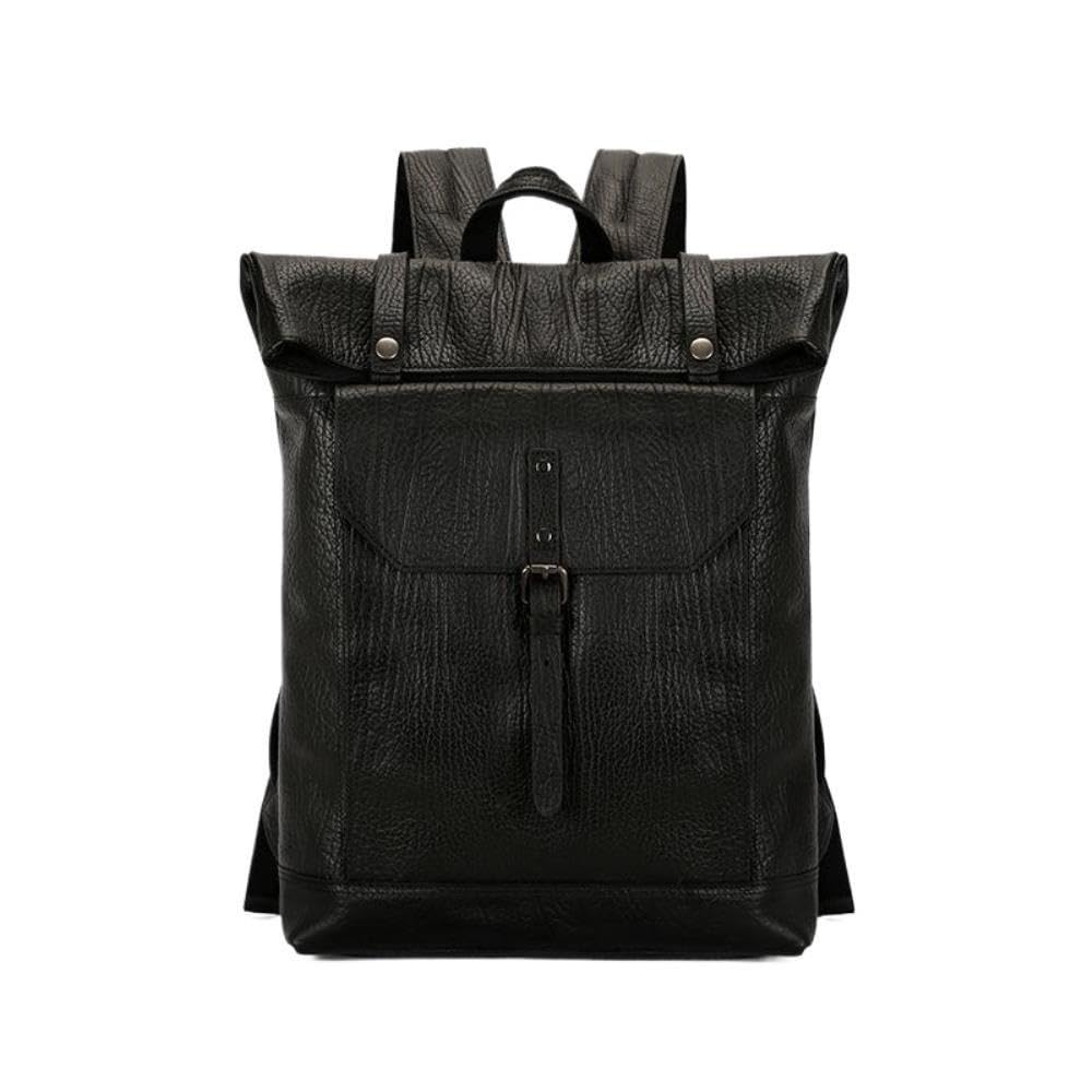 Sac à Dos en Cuir for Hommes et Femmes, Ordinateur Portable 15,6 Pouces,