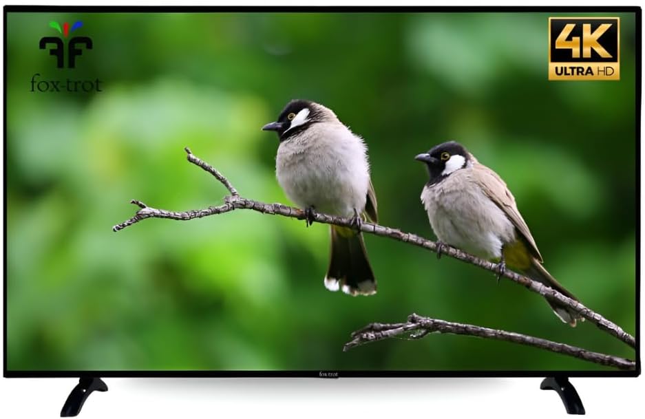 fox-trot 43 inch (108 cm) 4K Ultra HD Android Smart LED TV | (Black)
