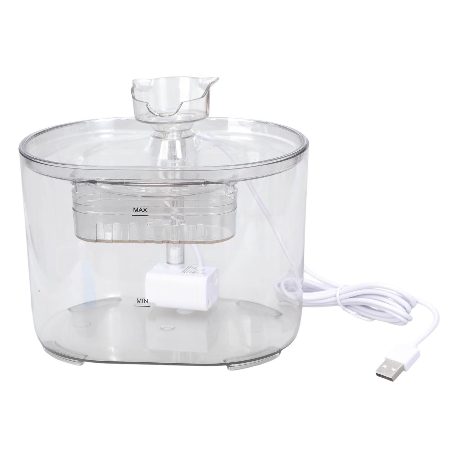 Fontaine d'intérieur pour chats et petits chiens - Distributeur automatique transparent