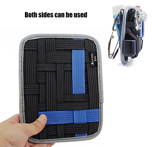 Admirable Idea Anti-Slip Elastic Woven Board Organizer - Double Side Use | Electronic Accessories Organizer