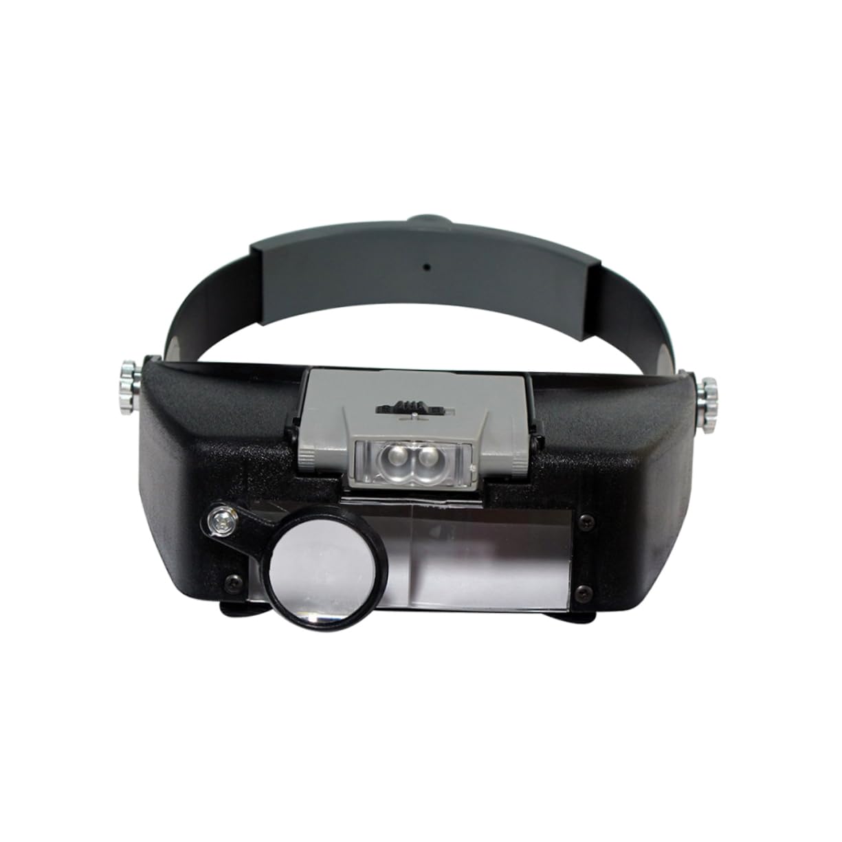 WOFASHPURET Wearable Magnifying with LED Light Head Visor Style Magnifier for Crafts and Hobbies Lens Types for Up to Magnification Suitable for All Ages