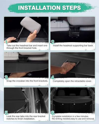 Image of Powerty Cargo Cover for 2018-2024 Nissan Kicks Accessories, Canvas