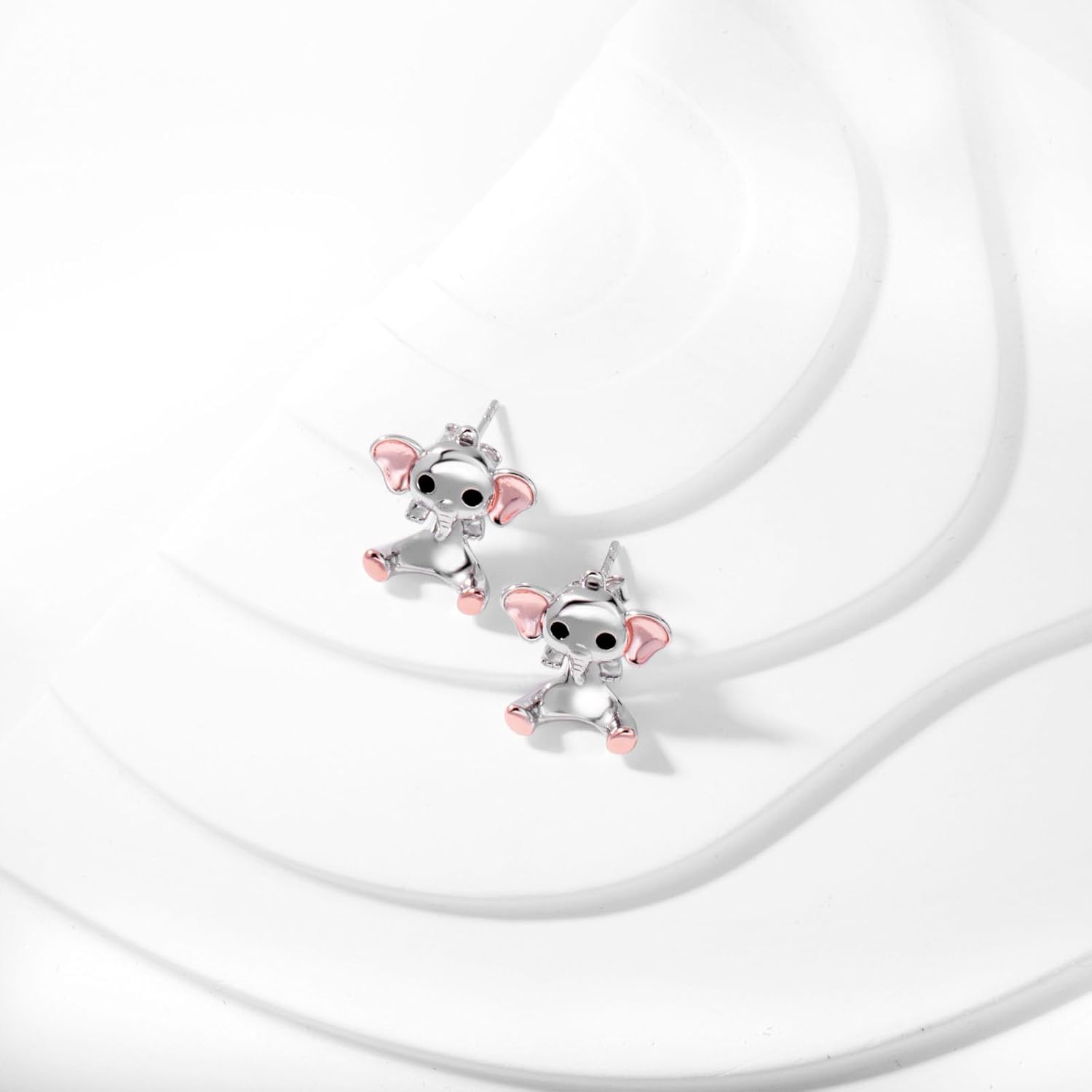 Animal Jacket Earrings for Womens 925 Sterling Silver Axolotl Pug Cat Goat Earrings Cute 3D Earrings Jacket Hypoallergenic