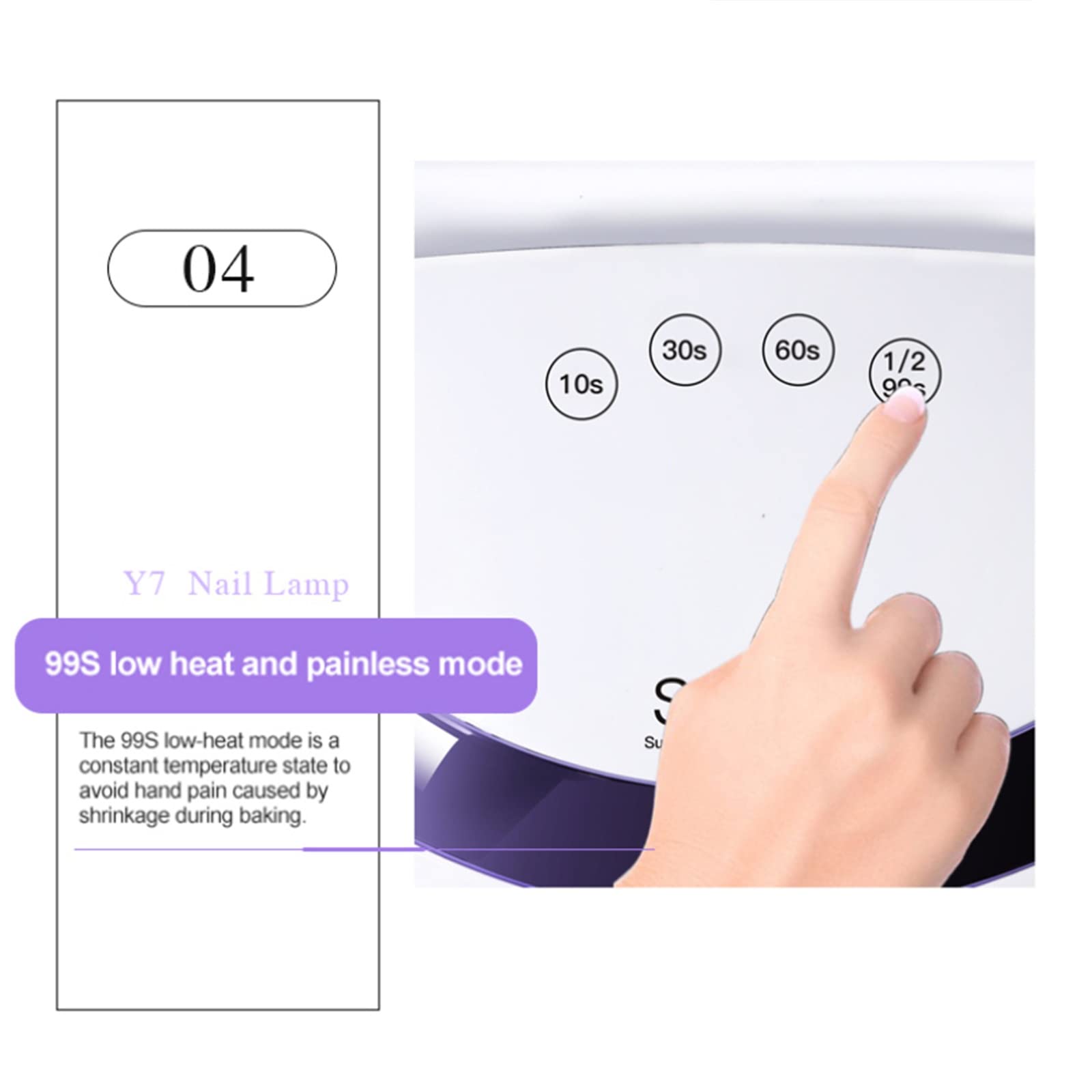 ZYC 168W Nail Dasher Dual Light Fonte UV Lampada per Unghie LED UV Non Una Mano Nera Asciugatrice a Secco rapido Macchina per la Terapia della Macchina Portatile