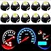 Produktbild Wellsun T4.2 T4 5050 SMD LED Neo Wedge Armaturenbrett Instrument Cluster Licht Auto Panel Gauge Speedo Armaturenbrett Armaturenbrett Glühbirne Blau Rot Grün Gelb 10 Stück, Weiß