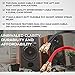 Seismic Audio Speakers Premium 1 Foot Dual RCA Male to Dual RCA Male Audio Patch Cables, Pack of 2, Black and Red Color Cables, 2RCA to 2RCA Audio Cord