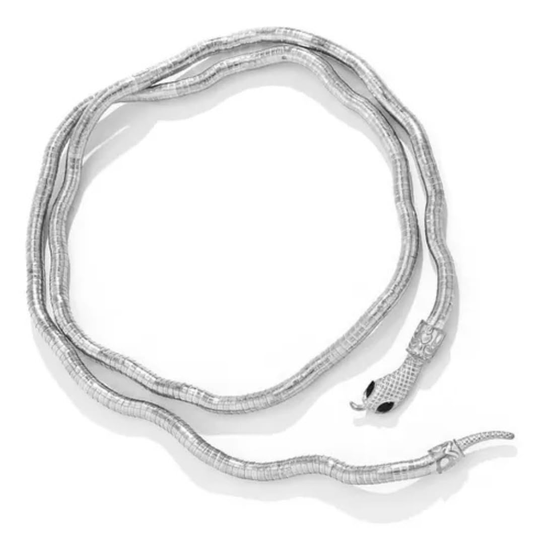 Gold Plated Serpent Cubic Zircon Studded Magnetic Closure Flexible Bendable Bling Party Statement Anti Tarnish Statement Jewellery Belly Chain For Girls And Women-image-9