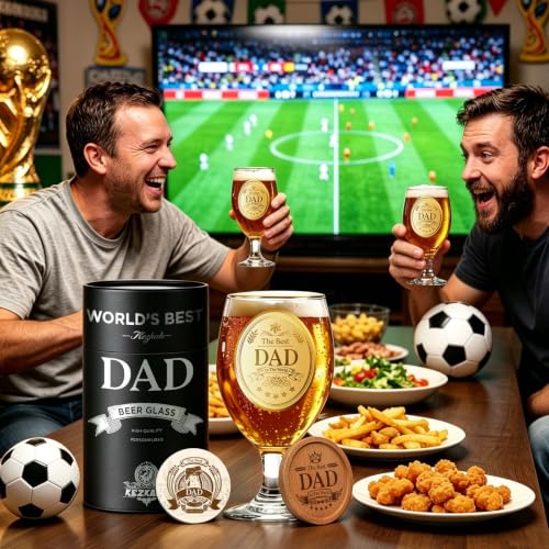 KEZKALS Dad Gifts Beer Glass, Personalized Beer Glass, Dad Gifts Christmas — photo 2