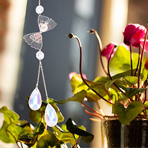 Cabilock Pingente De Cristal Pingente Apanhadores De Sol De Cristal Encanto Do Carro Do Espelho Retr