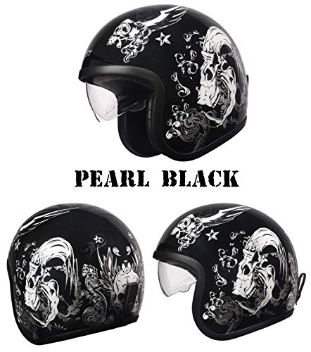 Amazon | CREST ジェットヘルメット/スタイリッシュインナーバイザー