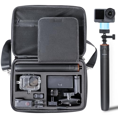 Image of Osmo Action 6 53'' Selfie Stick Tripod & Carrying Case 2 in 1 Kit,135cm Selfie Stick Tripod with Magnetic Quick Release Mount, Portable Hard Case, Vlog & Travel Essential for DJI Osmo Action 6