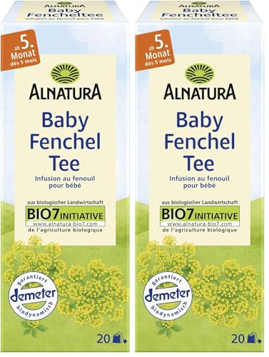 Alnatura Bio Baby-Fencheltee, 20 Beutel, 35 g (Packung mit 2)