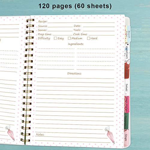 Ceiba Tree Blank Recipe Book To Write In Your Own Recipes Notebook Cookbook Journal 8.5" X 11" With Stickers For Mother Day Gifts Ideas For Women Wife Mom 120 Pages #TOP3