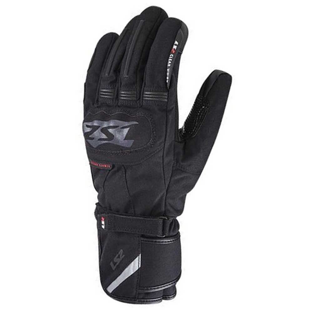 LS2 70100W0112L Guanti Moto Snow, Uomo, Nero, L