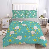 【DECORACIÓN PERFECTA PARA EL HOGAR】: Convierta su edredón, comodidad o colcha básicos y cómodos en nuestra elegante funda superior para un retiro relajante.Agregue una capa adicional de estilo y frescura para coordinar su habitación con elementos decorativos modernos, naturalistas u otros.