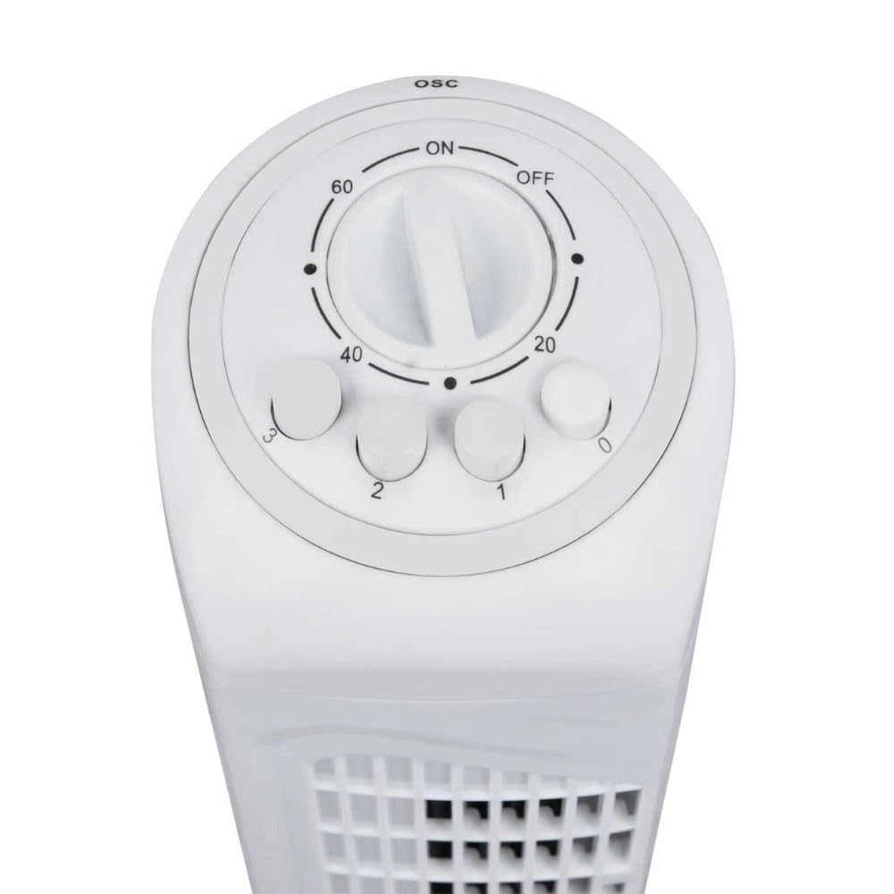 wonderlamp - Ventilador de torre Velao, Oscilante, 3 velocidades, 45W, Temporizador, Ventilador de pie Alto 73cm, Diámetro 23.5 cm — view 3