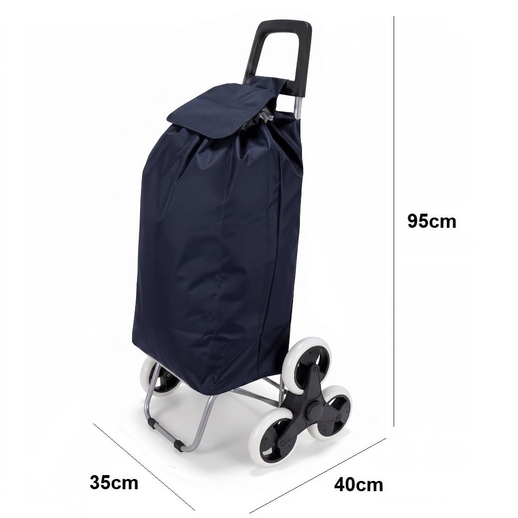Carro de la Compra para Subir Escaleras, 6 Ruedas, 44L