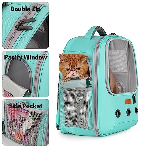 Lollimeow Pet Carrier Backpack, Bubble Backpack Carrier, Cats And Puppies,Airline-Approved, Designed For Travel, Hiking, Walking & Outdoor Use (Green) #TOP4