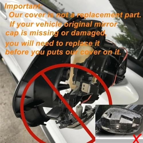 Couvercle rétroviseur extérieur auto carbone contre rayures