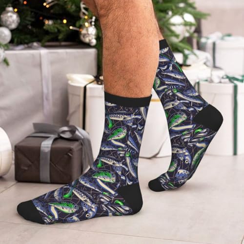 Image of Men Women Casual Cool Cute Crazy Funny Athletic Sport Novelty Graphic Crew Socks