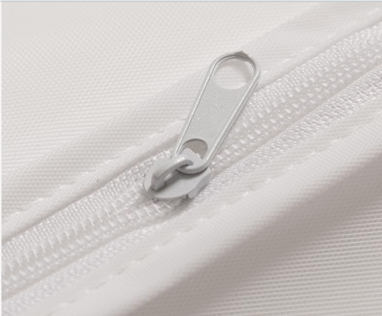 4PCs White Garment Bags –XL 48" Breathable Clothes Protector Bags for Closet Storage&Travel– Suit Bags,Dress Protectors,Jacket Covers,Uniform & Robe Bag for Men–Dustproof Non-Woven Fabric, Full Zipper3