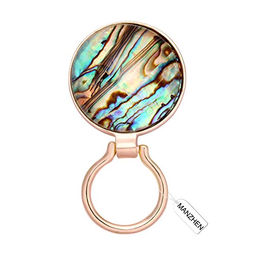 Image of Transparent Glass Natural Abalone Paua Shell Magnetic Eyeglass Holder for Shirt