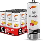 CELSIUS Energy Drink, Sparkling Raspberry Peach, Natural Flavours, Sugar-Free, 355 mL Cans – Pack of 12
