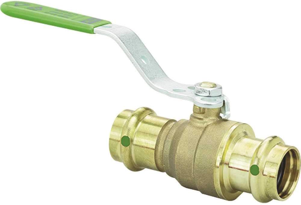 3/4" Press Bronze Ball Valve Inline