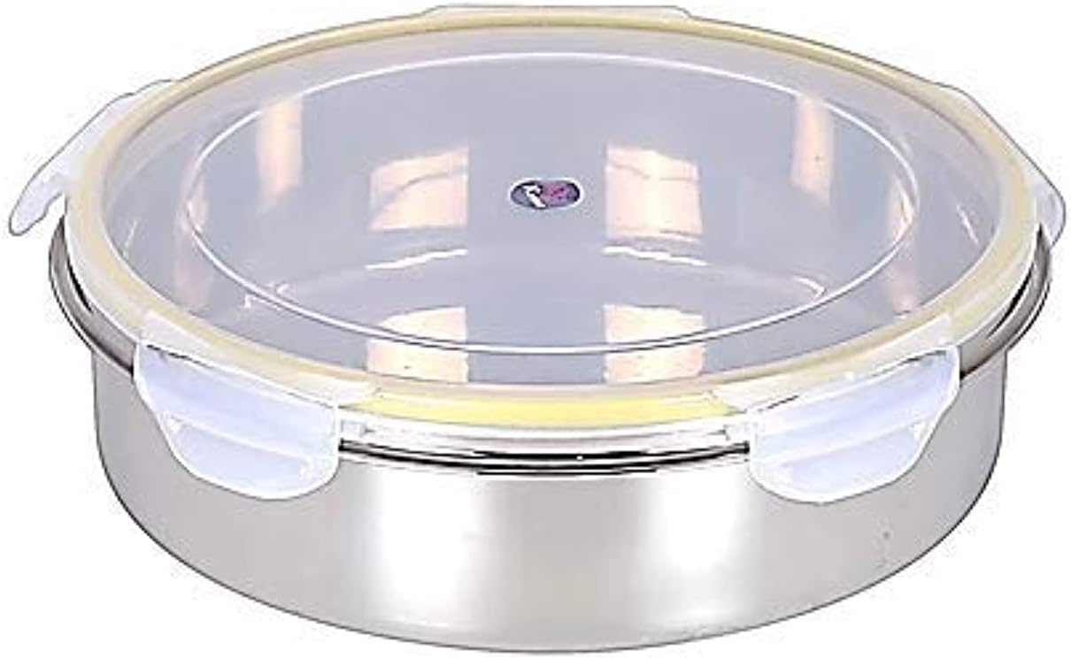 Stainless Steel Storage Container Papad Box/Chapati Box/Fridge Box khakhra Box (Size 1.5kg)