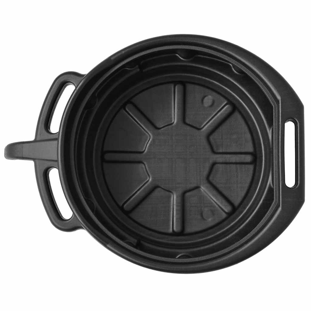 Vasca di raccolta dell'olio in plastica, 16 litri, con beccuccio e grandi maniglie, resistente ai solventi, ideale per officina, garage, moto e manutenzione auto