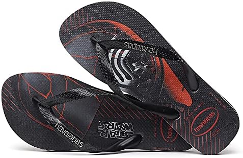 Havaianas Unisex Flip-Flop, Black White Black, 6-7 US Women | Image 3